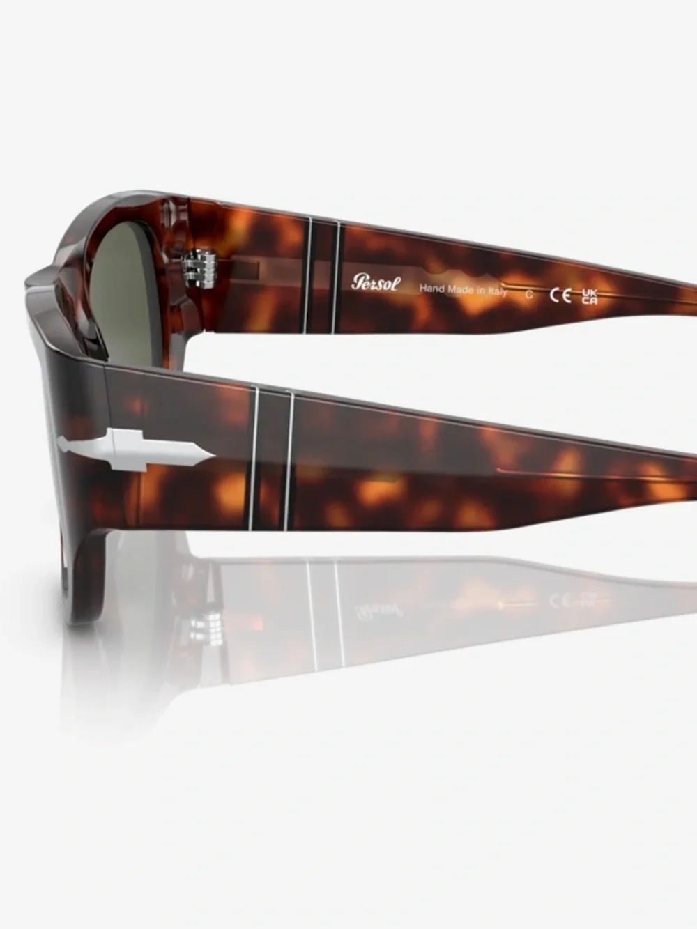 Persol PO3308S Unisex Square Havana Sunglasses | NWT